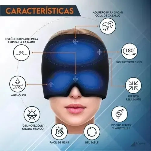 Gorro Gel Alivio Migraña Dolor cabeza