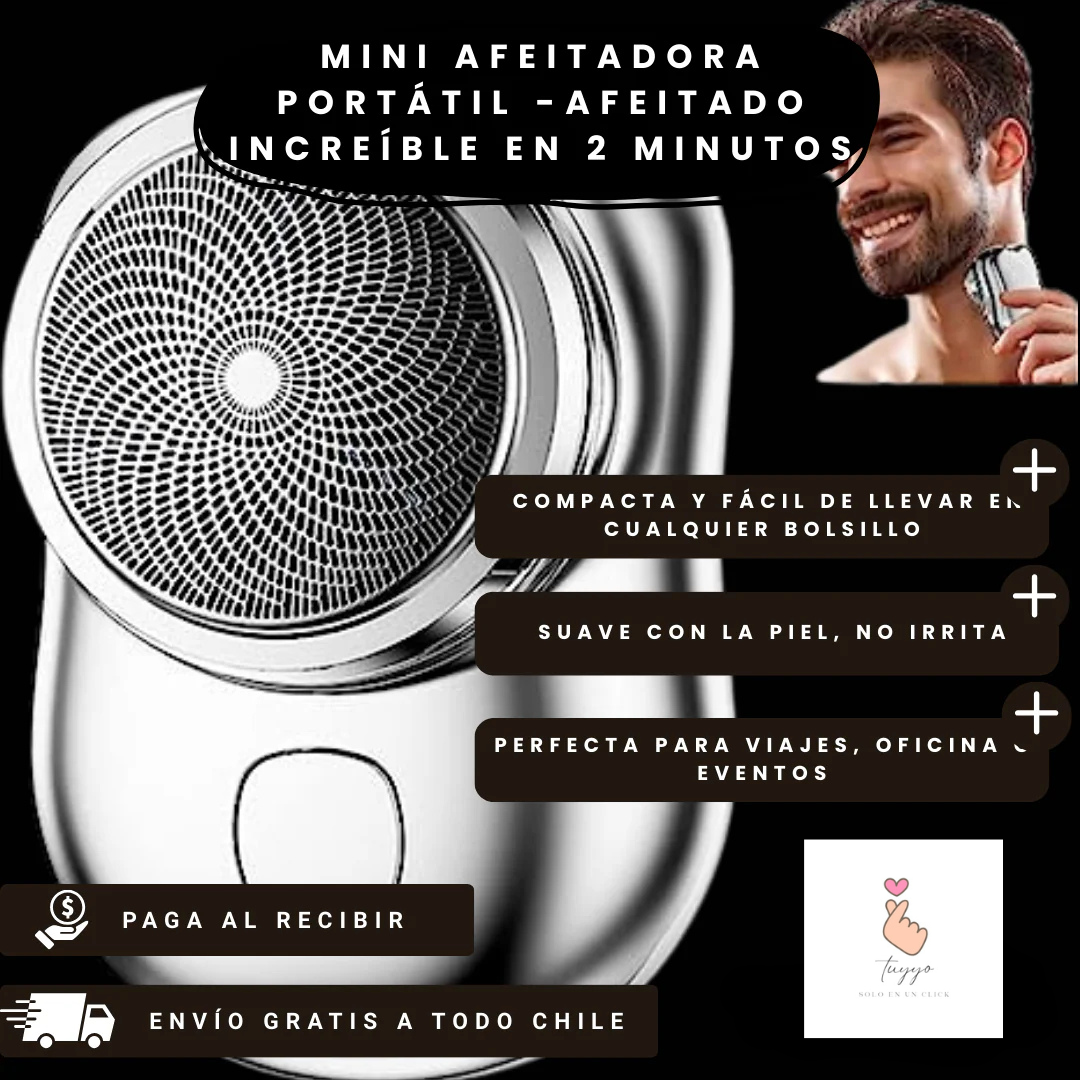 🧔MINI AFEITADORA PORTATIL🪒
