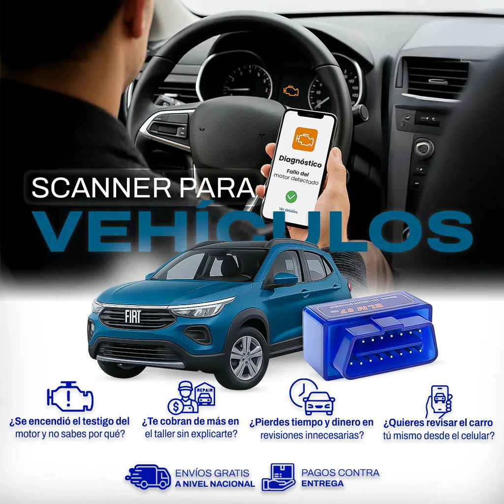 AutoScan® Escáner Bluetooth para Vehiculos